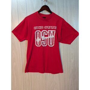 Vintage Ohio State University Buckeyes T Shirt Go Bucks Mens Large Single Stitch